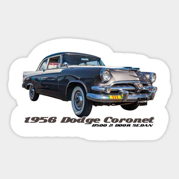 1956 Dodge Coronet D500 2 Door Sedan Sticker by Gestalt Imagery